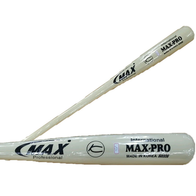 MAX 맥스 2000 나무배트 / 올백색 / 야구배트 야구매니아