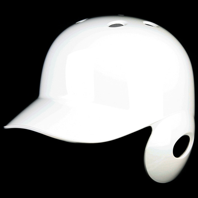 BMC 경량헬멧 유광 백색 우타자용 (좌귀)/ 야구헬멧 야구매니아