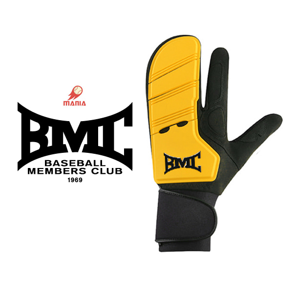 BMC 2020 프로 슬라이딩 주루장갑 / 노랑 좌우선택 (1개입) 야구매니아