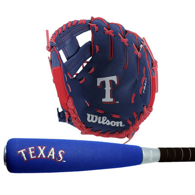MLB 어린이 야구세트 (글러브1+폼배트1+폼볼) / 텍사스 야구매니아